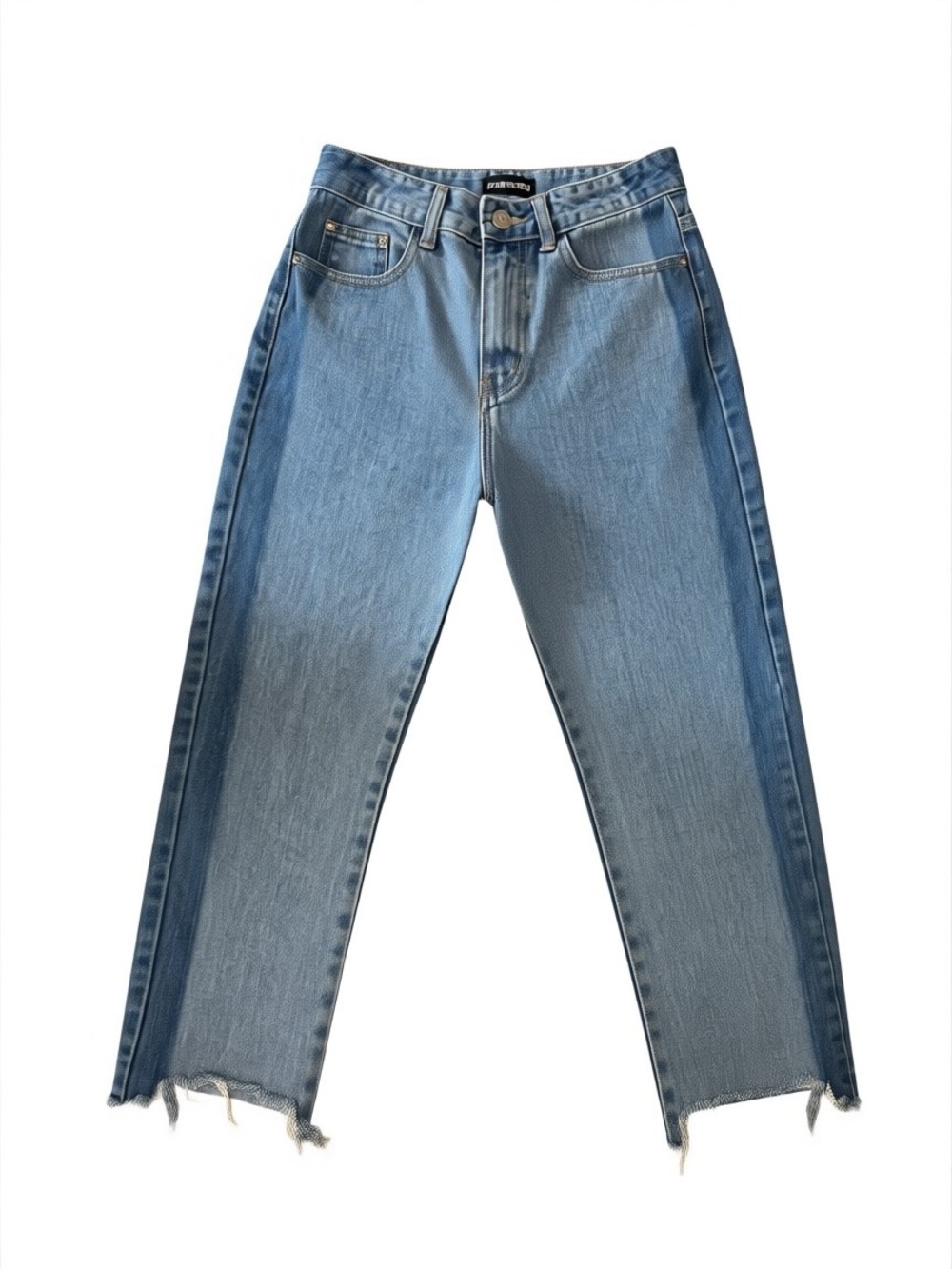 Momokrom High Waisted Denim Distressed Ankle Jeans Size 4 (US) / 8 (UK)